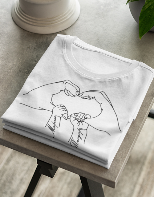 Мама носи любовта – тениска с имена на децата